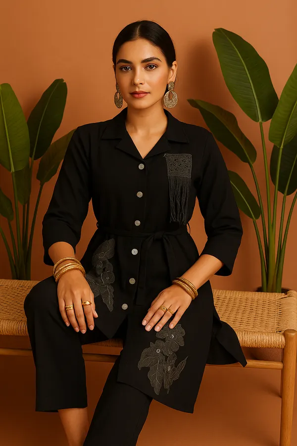 Black_Textu_Co-Ord_Set_For_Women