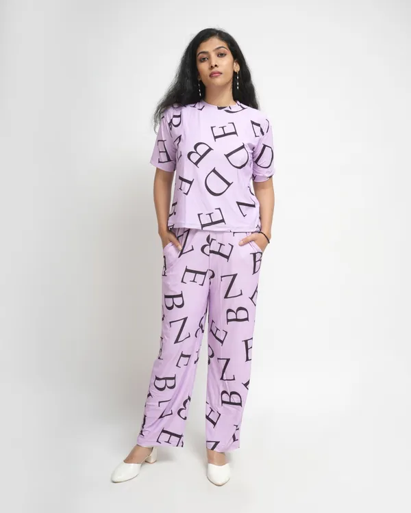 Lavender_Trendy_Design_Co-Ord_Set_For_Women