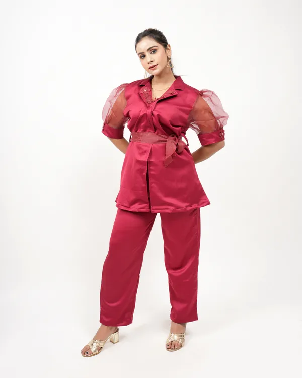 Maroon_Trendy_Design_Co-Ord_Set_For_Women