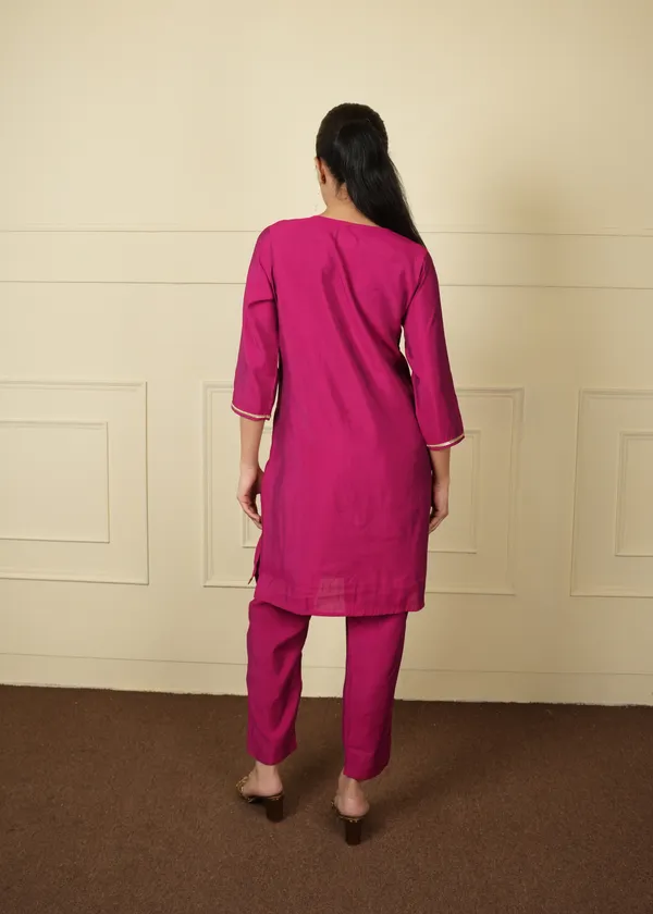 Magenta_Trendy_Design_Co-Ord_Set_For_Women