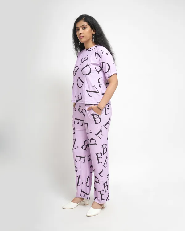 Lavender_Trendy_Design_Co-Ord_Set_For_Women