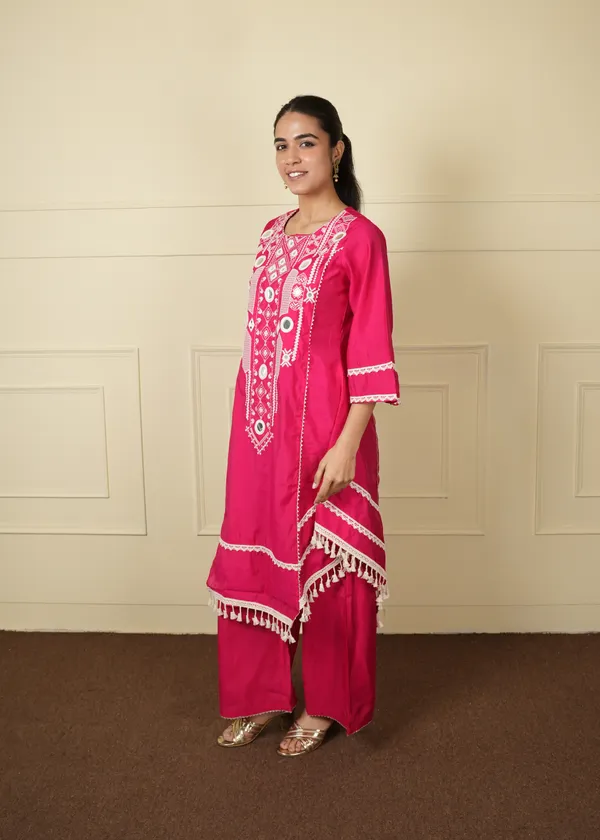 Dark_Pink_Trendy_Design_Co-Ord_Set_For_Women