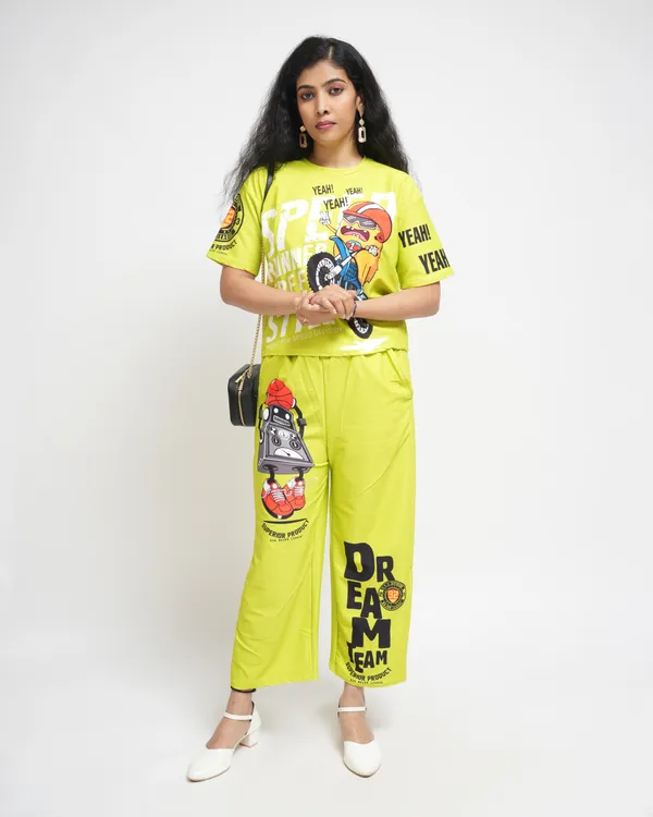 Neon_Green_Trendy_Design_Co-Ord_Set_For_Women