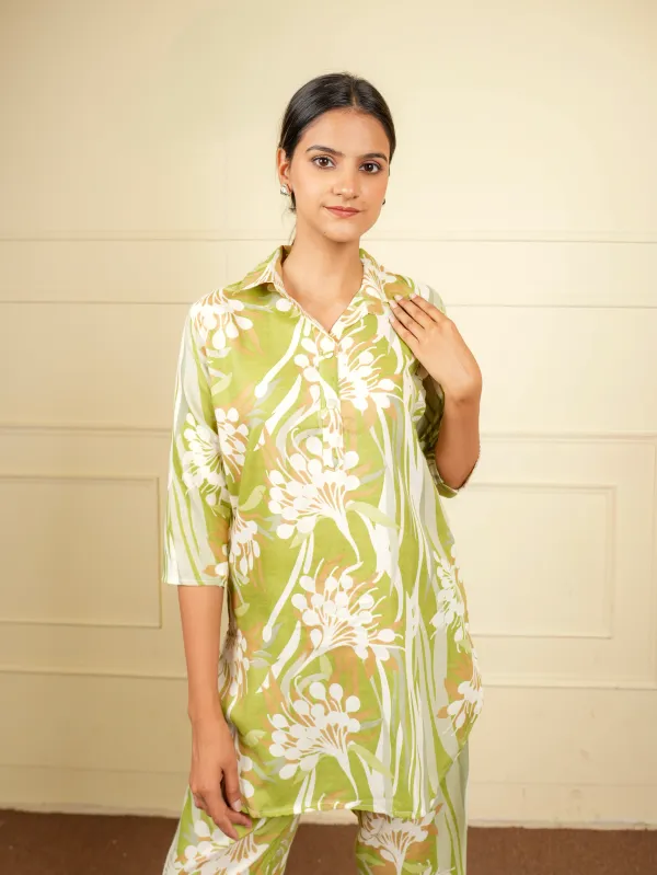 Green_Daily_Wear_Co-Ord_Set_For_Women