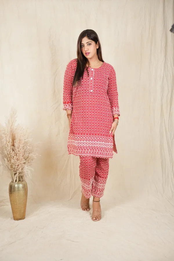Red_Daily_Wear_Co-Ord_Set_For_Women