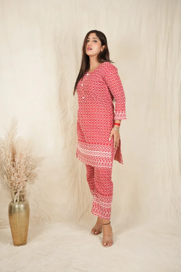 Red_Daily_Wear_Co-Ord_Set_For_Women