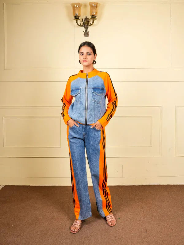 Orange_&_Blue_Denim_Co-Ord_Set_For_Women