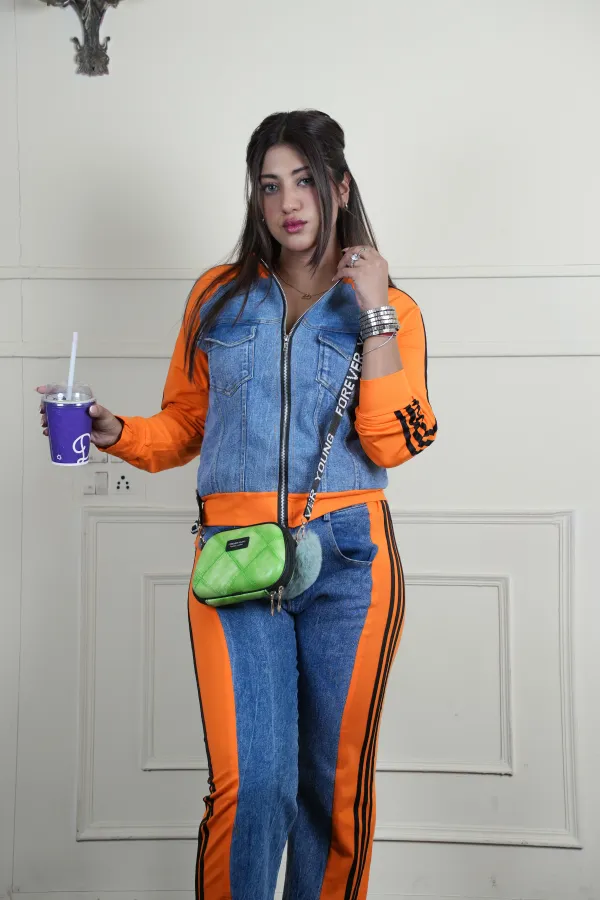 Orange_&_Blue_Denim_Co-Ord_Set_For_Women