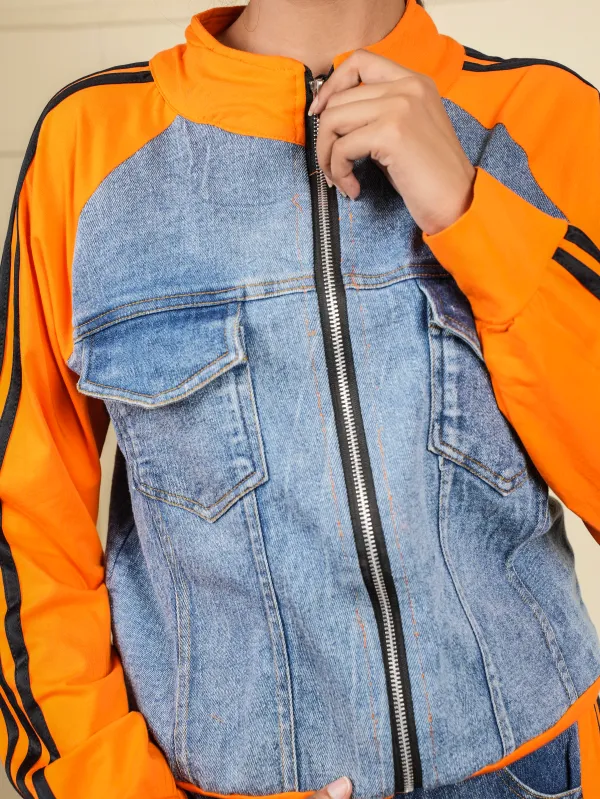 Orange_&_Blue_Denim_Co-Ord_Set_For_Women
