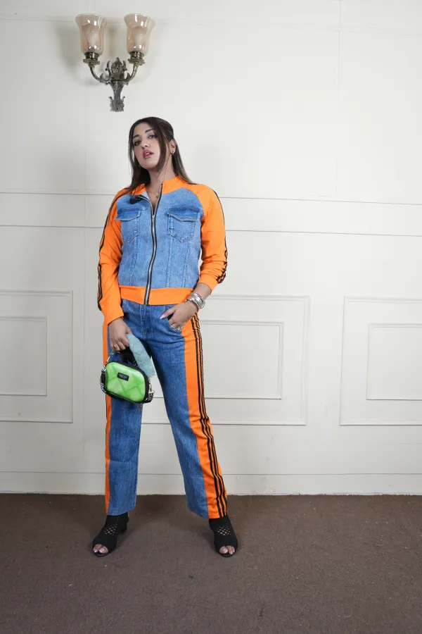 Orange_&_Blue_Denim_Co-Ord_Set_For_Women