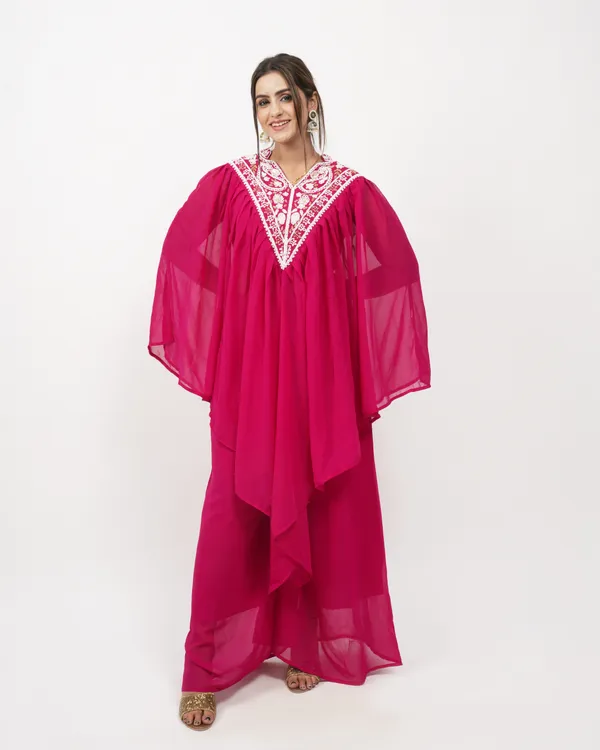 Red_Designer_Kaftan_Set_For_Women