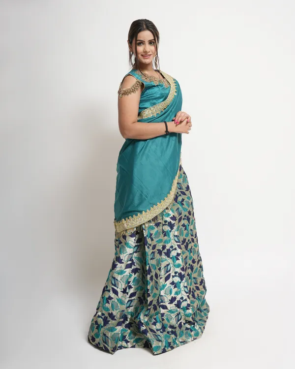 Blue_Designer_Lehenga_Set_For_Women