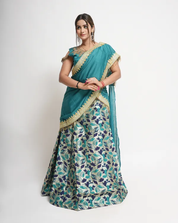 Blue_Designer_Lehenga_Set_For_Women