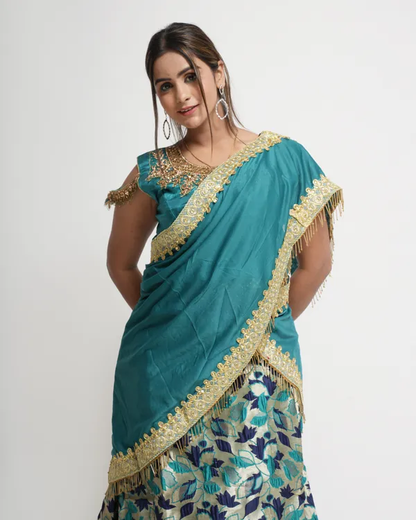 Blue_Designer_Lehenga_Set_For_Women