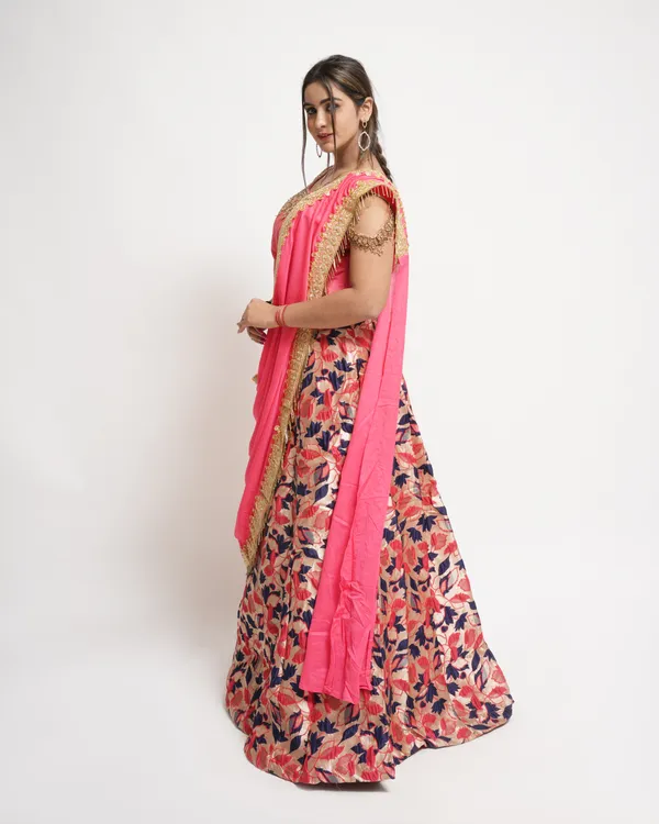 Multicolor_Designer_Lehenga_Set_For_Women