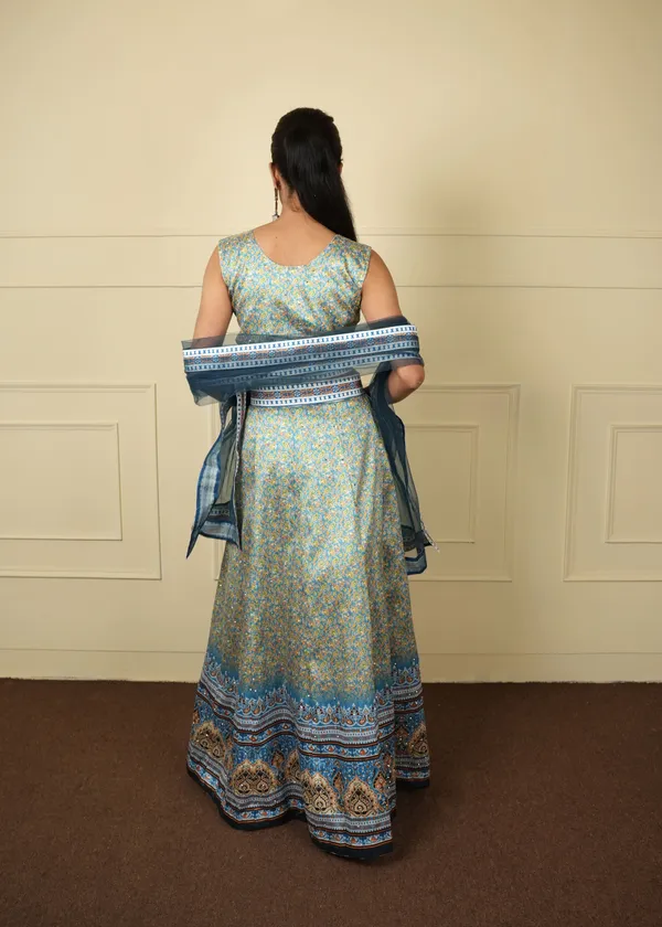 Green_Blue_Designer_Lehenga_Set_For_Women