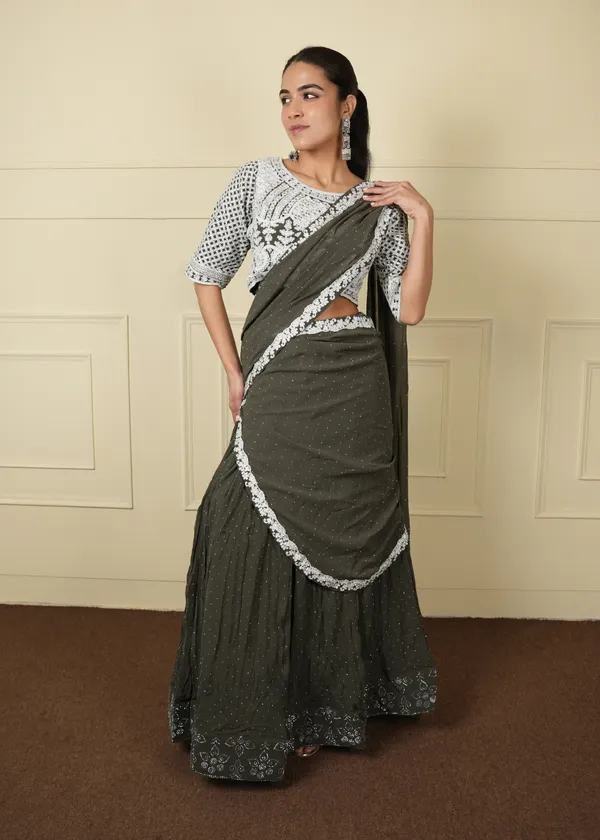 Grey_Designer_Lehenga_Set_For_Women
