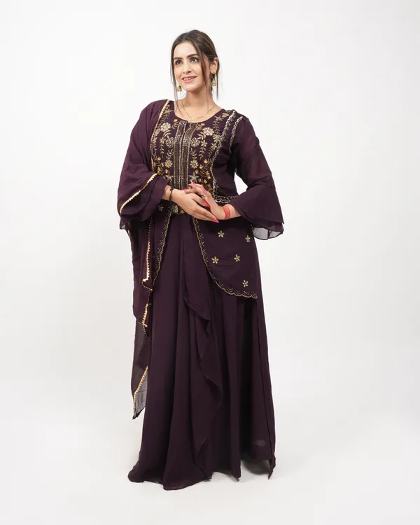 Brown_Designer_Skirt_Co-Ord_Set_Designer_Skirt_Co-Ord_Set_For_Women