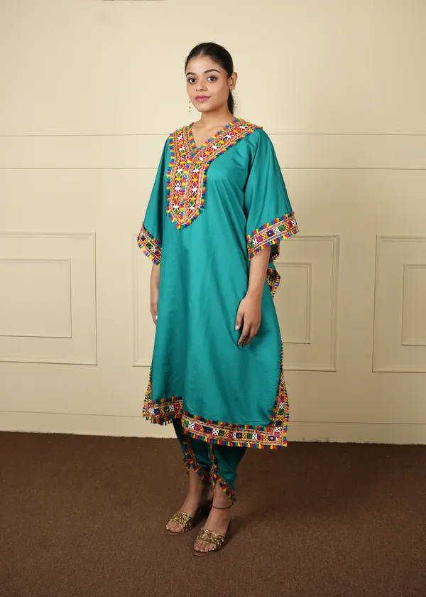 Rama_Green_Designer_Kaftan_Set_For_Women