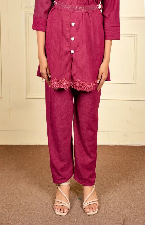 Maroon_Imported_Co-_Ord_Set_For_Women