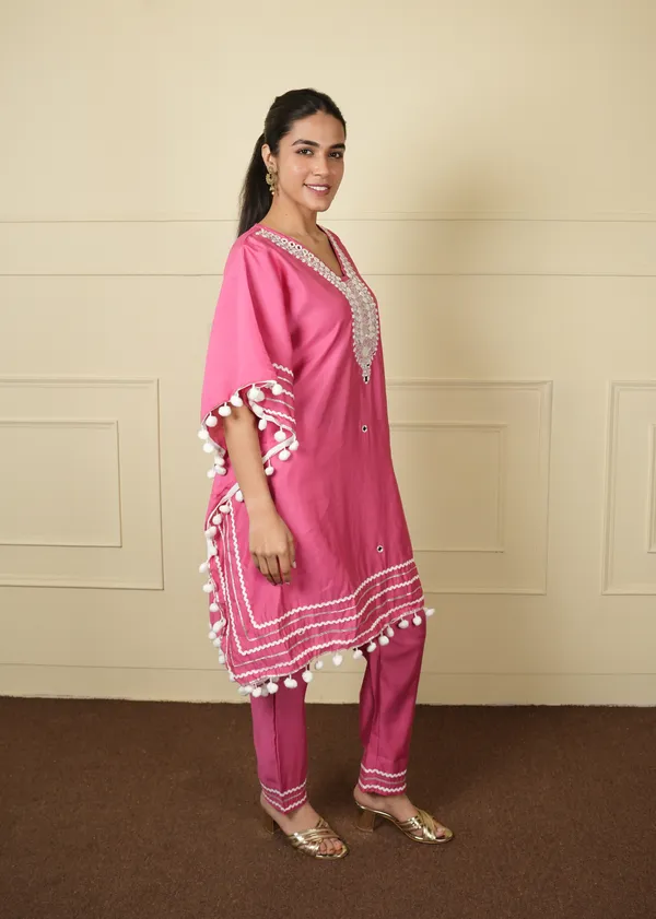 Pink_Trendy_Design_Kaftan_Co-Ord_Set_For_Women