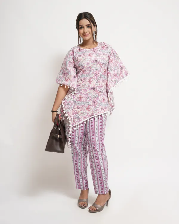 Purple_Floral_Trendy_Design_Kaftan_Co-Ord_Set_For_Women