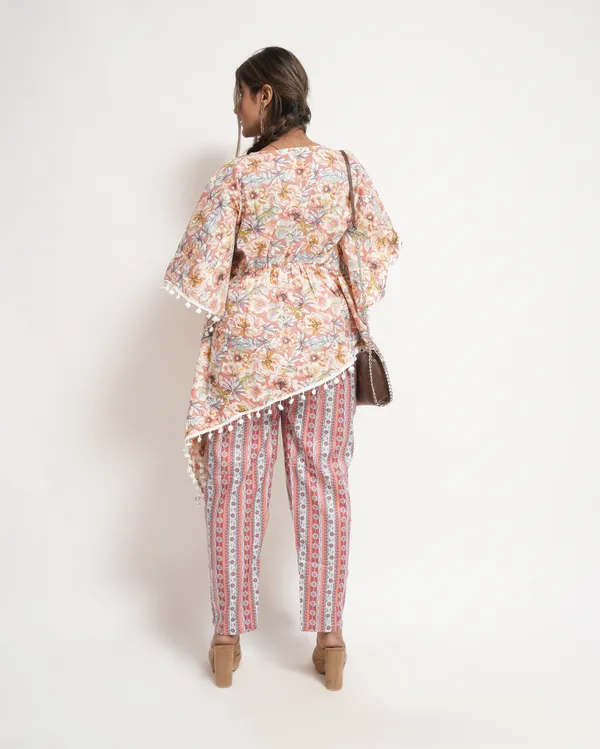 Pink_Floral_Trendy_Design_Kaftan_Co-Ord_Set_For_Women