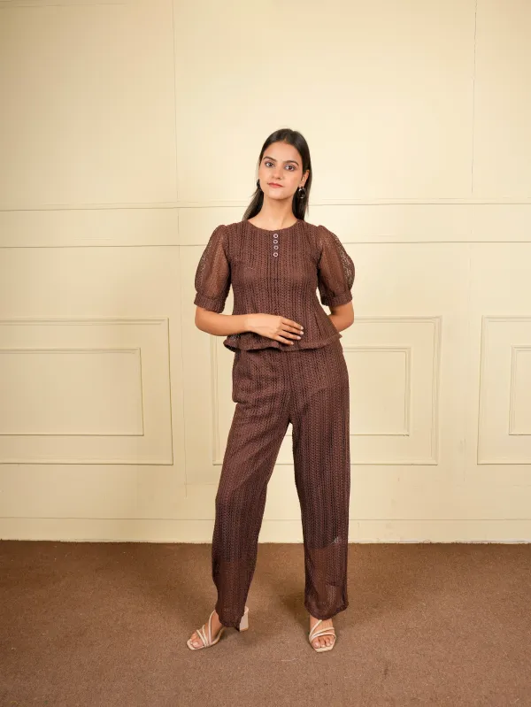 Rust_Brown_Korean_Co-Ord_Set_For_Women