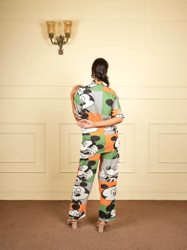 Multicolor_Mickey_Co-Ord_Set_For_Women