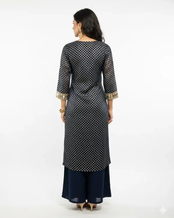 Navy_Blue_Kurta_Set_With_Palazzo_For_Women