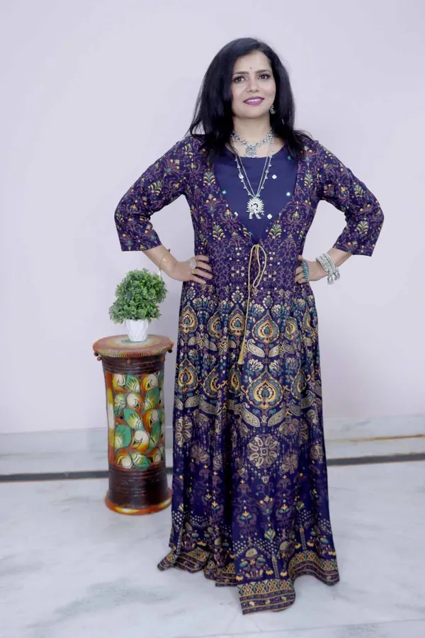 Multicolor_Printed_Maxi_Gown_With_Tassel_Tie-Up_For_Women