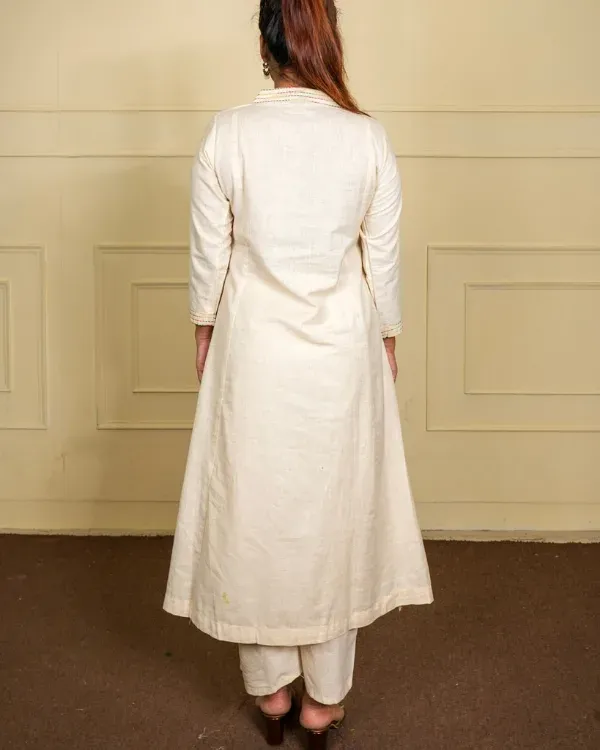 Off_White_Cotton_Co-Ord_Set_With_Subtle_Thread_Detailing_For_Women