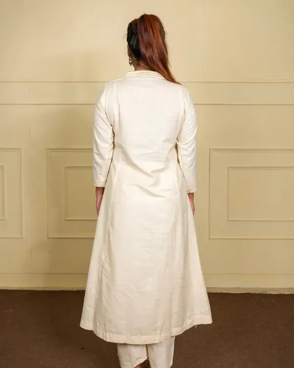 Off_White_Cotton_Co-Ord_Set_With_Subtle_Thread_Detailing_For_Women