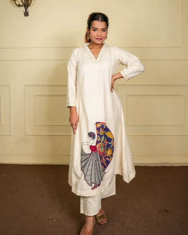 Off_White_Cotton_Co-Ord_Set_With_Subtle_Thread_Detailing_For_Women