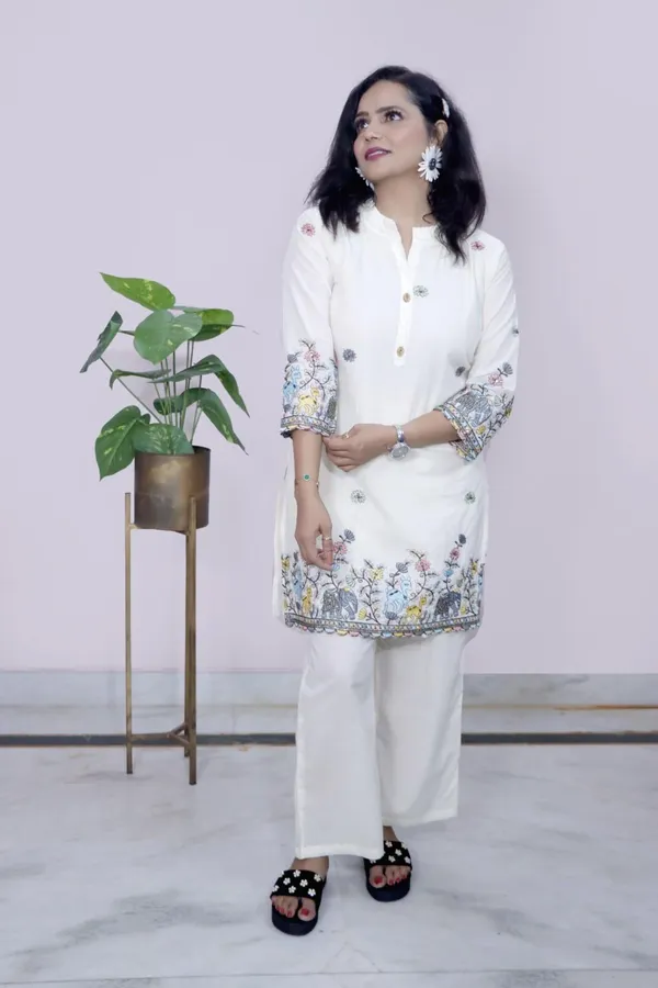 Off_White_Printed_Co-Ord_Set_For_Women