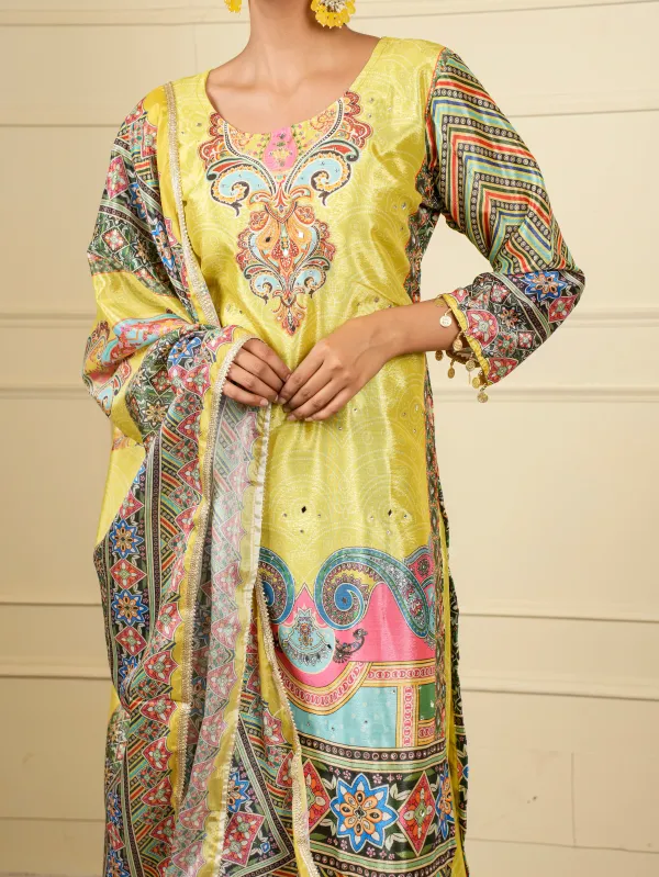 Yellow_Trendy_Design_Co-Ord_Set_For_Women