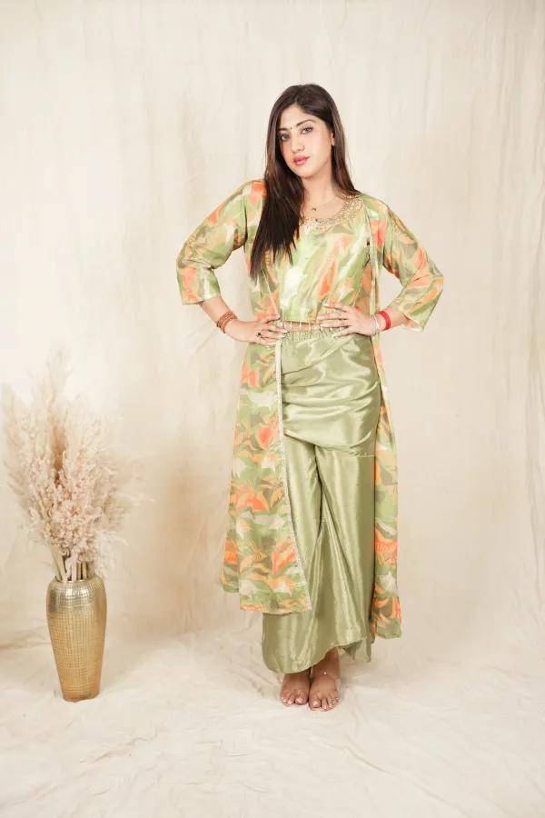 Green_Party_Wear_Designer_Co-Ord_Set_For_Women