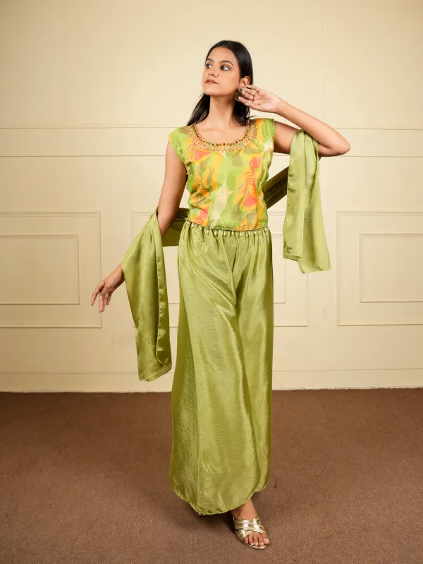 Green_Party_Wear_Designer_Co-Ord_Set_For_Women