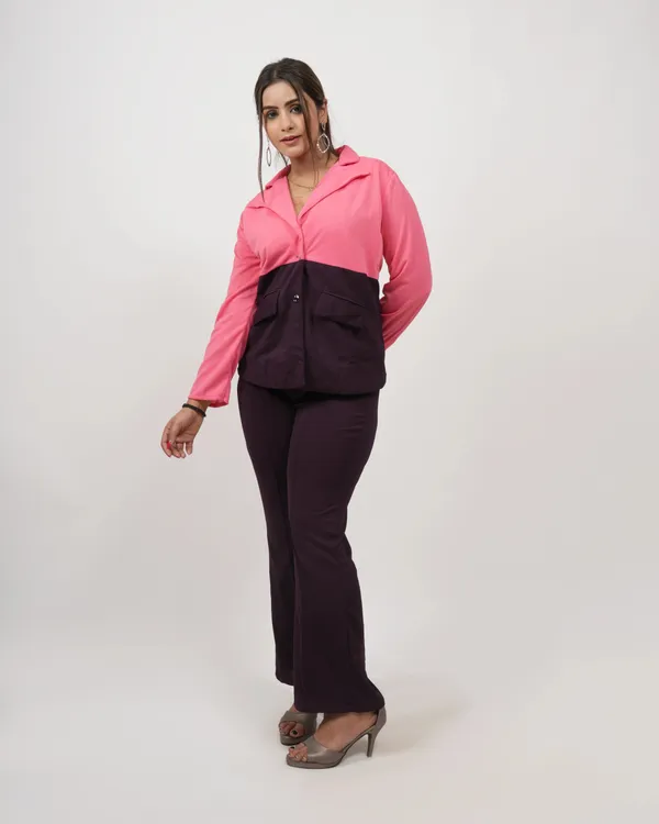 Pink_&_Black_Romansilk_Coat_Trouser_Co-Ord_Set_For_Women