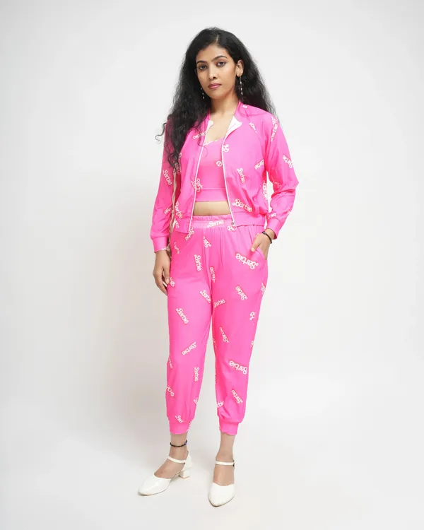Dark_Pink_Dark_Cotton_Silk_Barbie_Co-Ord_Set_For_Women