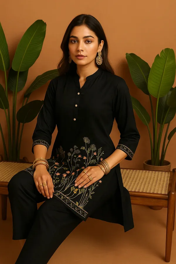 Black_Rayon_Floral_Embroidered_Co-Ord_Set_For_Women