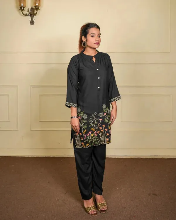 Black_Rayon_Floral_Embroidered_Co-Ord_Set_For_Women