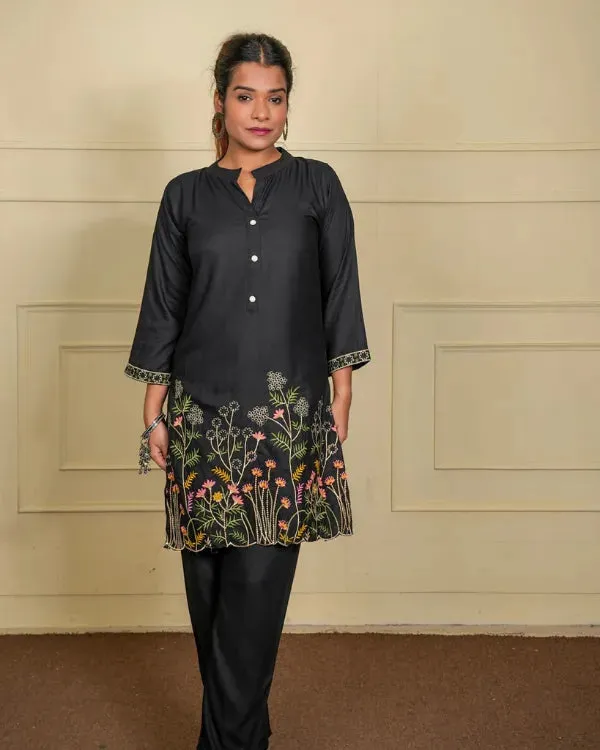 Black_Rayon_Floral_Embroidered_Co-Ord_Set_For_Women