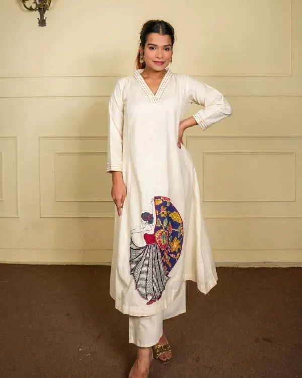 Off_White_Cotton_Co-Ord_Set_With_Subtle_Thread_Detailing_For_Women
