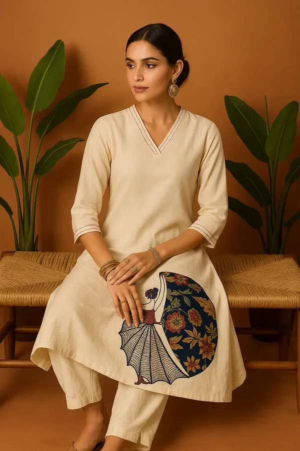 Off_White_Cotton_Co-Ord_Set_With_Subtle_Thread_Detailing_For_Women