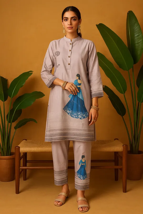 Lavender_Rayon_Ethnic_Printed_Co-Ord_Set_For_Women