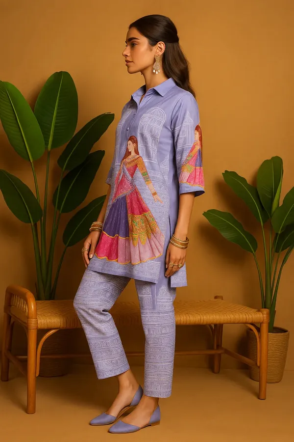 Lavender_Rayon_Ethnic_Printed_Co-Ord_Set_For_Women