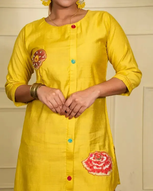 Mustard_&_Yellow_Veridgn_Floral_Co-Ord_Set_With_Embroidered_Accents_For_Women