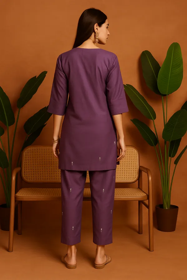 Purple_Roman_Silk_Embroidered_Cotton_Co-Ord_Set_For_Women