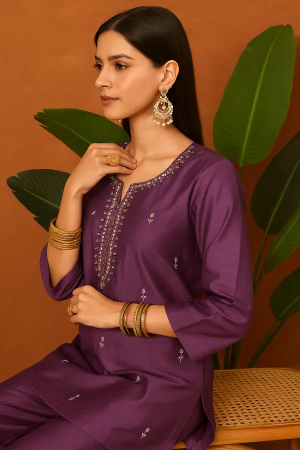 Purple_Roman_Silk_Embroidered_Cotton_Co-Ord_Set_For_Women